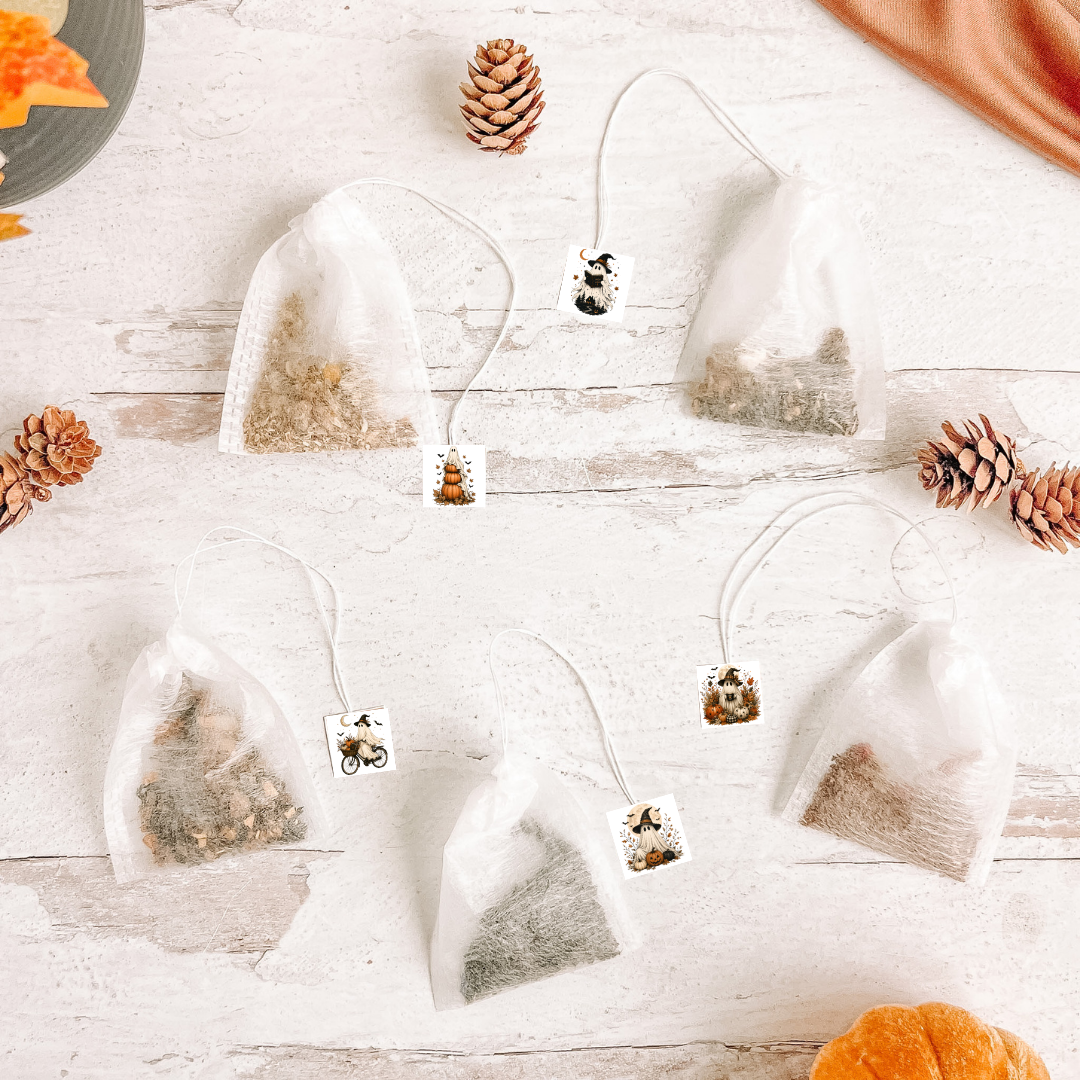 Cozy Little Ghosts Plant-Based Tea Filter Bags | 30 Count